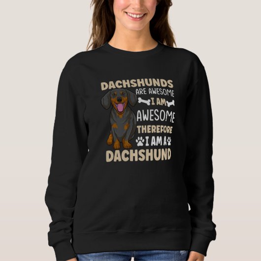 Dachshund Dog Wiener Dog  Outfit スウェットシャツ (正面)