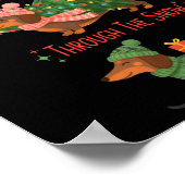 Dachshund Dogs Christmas Sweater Dachshund Through ポスター (角)