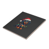 Dachshund Dogs Tree Christmas Sweater Xmas Gifts F タイル (側面)