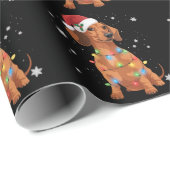 Dachshund Dogs Tree Christmas Xmas Pet Dog  ラッピングペーパー (ロールコーナー)