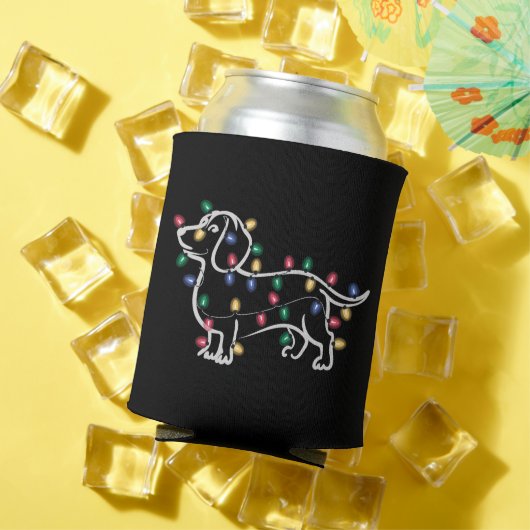 Dachshund Dogs Tree Christmas Xmas Pet Dog  缶クーラー (インサイチュ 夏)