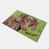 Dachshund  doormat ドアマット (アングル)
