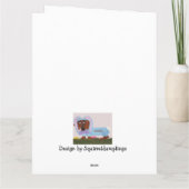 Dachshund Easter Bunny カード (裏面)