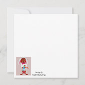 Dachshund Easter Bunny カード (裏面)