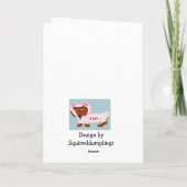 Dachshund Easter Bunny シーズンカード (裏面)