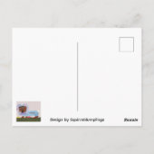 Dachshund Easter Bunny ポストカード (裏面)