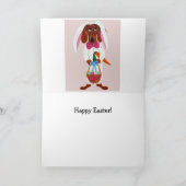 Dachshund Easter Bunny Card カード (内部)
