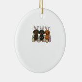 Dachshund Easter T-Shirt セラミックオーナメント (右)