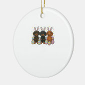 Dachshund Easter T-Shirt セラミックオーナメント (左)