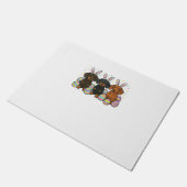 Dachshund Easter T-Shirt ドアマット (アングル)