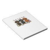 Dachshund Easter T-Shirt ノートパッド (アングル)