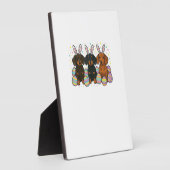 Dachshund Easter T-Shirt フォトプラーク (側面)