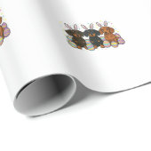 Dachshund Easter T-Shirt ラッピングペーパー (ロールコーナー)