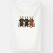 Dachshund Easter T-Shirt 横断幕 (縦)