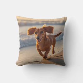 Dachshund Elegant Throw Pillow クッション
