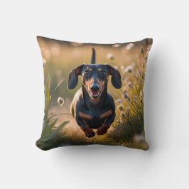 Dachshund Elegant Throw Pillow クッション