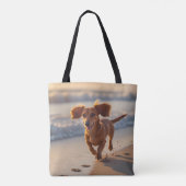 Dachshund Elegant Tote Bag トートバッグ (裏面)