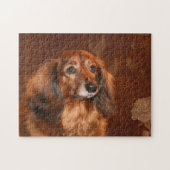Dachshund face ジグソーパズル (横)