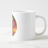 Dachshund firefighter  ジャンボコーヒーマグカップ (右)