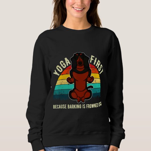 Dachshund First スウェットシャツ (正面)
