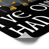 Dachshund Funny Iri-shirt - Dog Beers Only Had One ポスター (角)