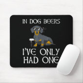 Dachshund Funny Iri-shirt - Dog Beers Only Had One マウスパッド (マウス)