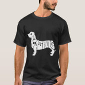 Dachshund Funny Text Dog Tygraphy T Shirt Tシャツ (正面)