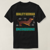 Dachshund German Engineering Dog Animal lover Pull Tシャツ (デザイン正面)