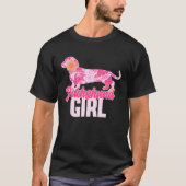 Dachshund Girl  3 Tシャツ (正面)