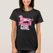 Dachshund Girl  3 Tシャツ (正面)