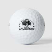 Dachshund Golf Balls ゴルフボール (正面)