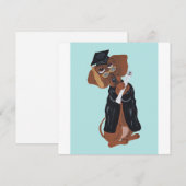 Dachshund Graduate シーズンカード (正面/裏面)