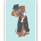 Dachshund Graduate シール (正面)