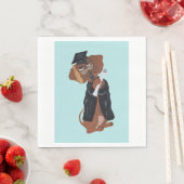 Dachshund Graduate スタンダードランチョンナプキン (インサイチュ)