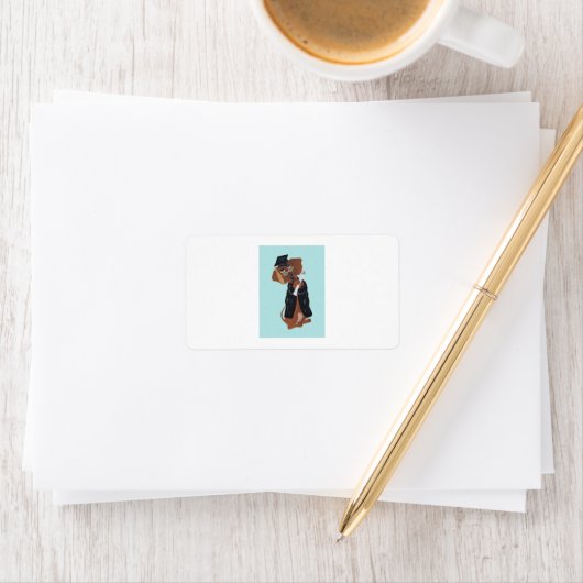 Dachshund Graduate ラベル (インサイチュ)