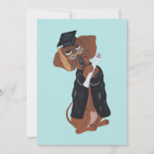 Dachshund Graduate 招待状 (正面)