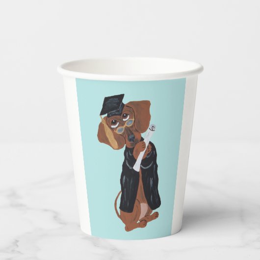 Dachshund Graduate 紙コップ (裏面)