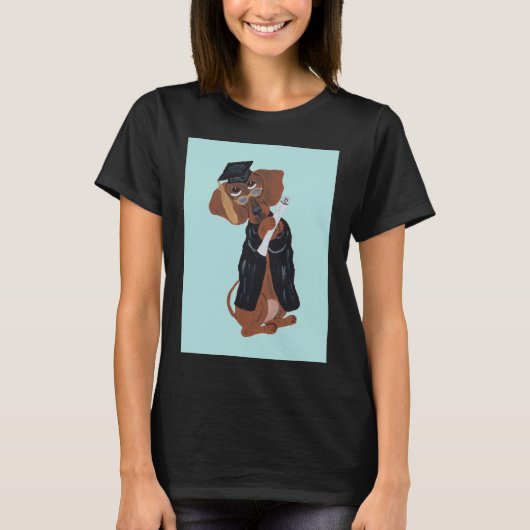 Dachshund Graduate Tシャツ (正面)