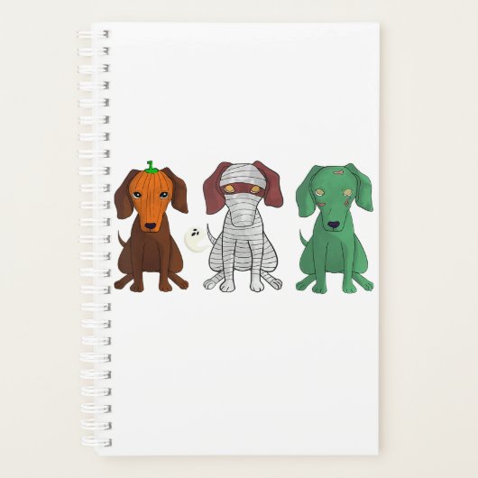 Dachshund Halloween プランナー手帳 (正面)