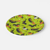 Dachshund Halloween ペーパープレート (アングル)