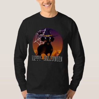 Dachshund halloween costume  witch dachshund hallo tシャツ