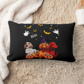 Dachshund Halloween Dog Lover ランバークッション (ブランケット)