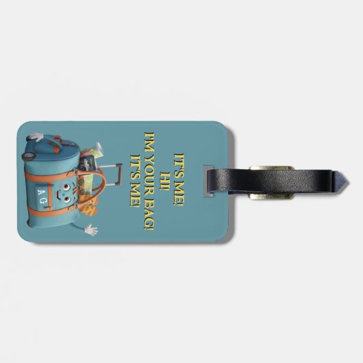 Dachshund Hiker Personalized  + Hi it' Me bag ラゲッジタグ (裏面横)