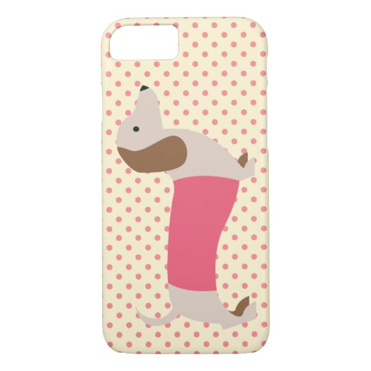 Dachshund I電話ケースPink Wiener犬電話ケース Case-Mate iPhoneケース (裏面)