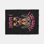 Dachshund I Do What I Want Funny Dog フリースブランケット (正面(横))