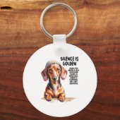 Dachshund Ideas For Women & Novelty Miniature キーホルダー (正面)