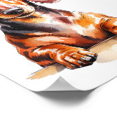 Dachshund Ideas For Women &amp; Novelty Miniature  ポスター (角)