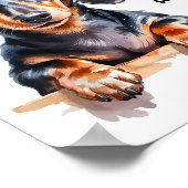 Dachshund Ideas For Women &amp; Novelty Miniature  ポスター (角)