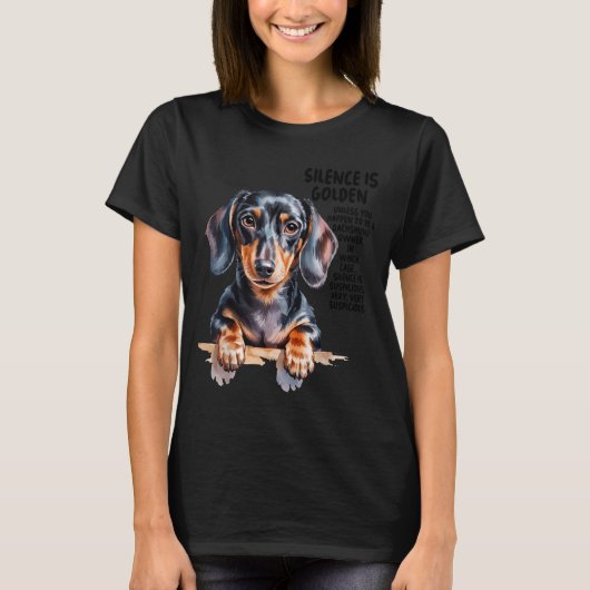 Dachshund Ideas For Women & Novelty Miniature Tシャツ (正面)