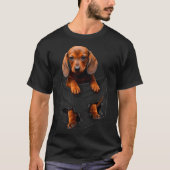 Dachshund In My Cket  Tシャツ (正面)